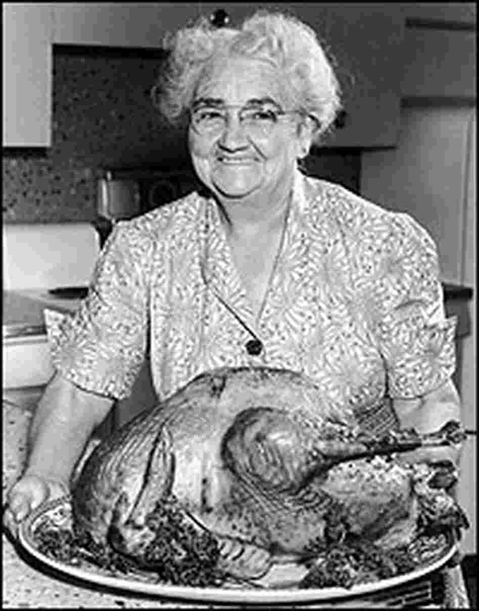 Grandma Holds Turkey in 1945 Grandma Holds Turkey in 1945
