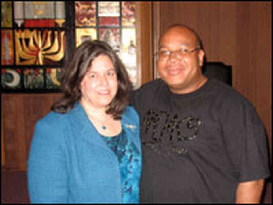 Rabbi Lynn Goldstein and Phillip Matthews Rabbi Lynn Goldstein and Phillip Matthews