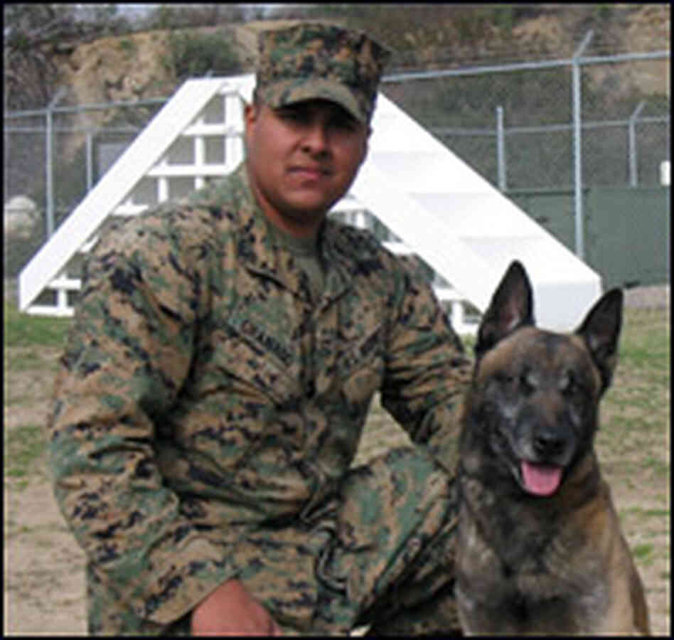 Lance Cpl. Justin Granado and Jerry Lance Cpl. Justin Granado and Jerry