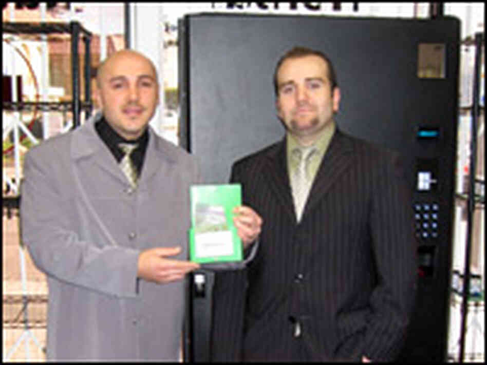 Najarian and Mehdizadeh in Front of Vending Machine Najarian and Mehdizadeh in Front of Vending Machine