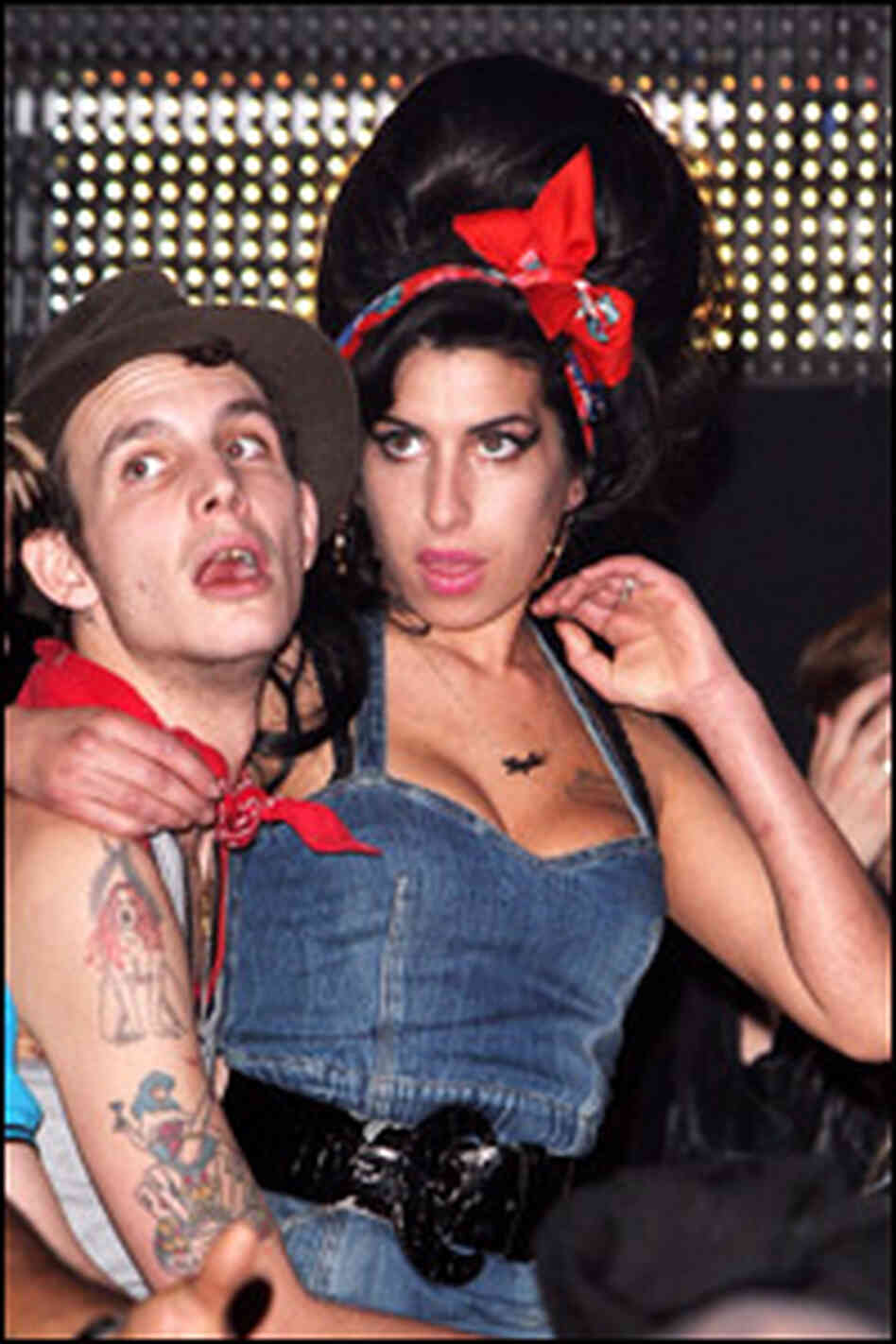 Amy Winehouse won't be at the Grammys because she's in rehab. Amy Winehouse won't be at the Grammys because she's in rehab.