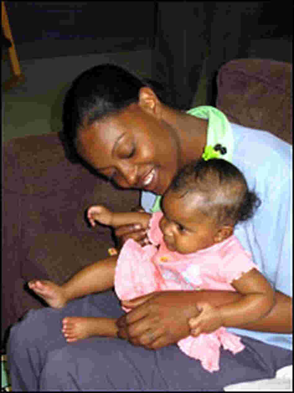Sheirra Haines with daughter