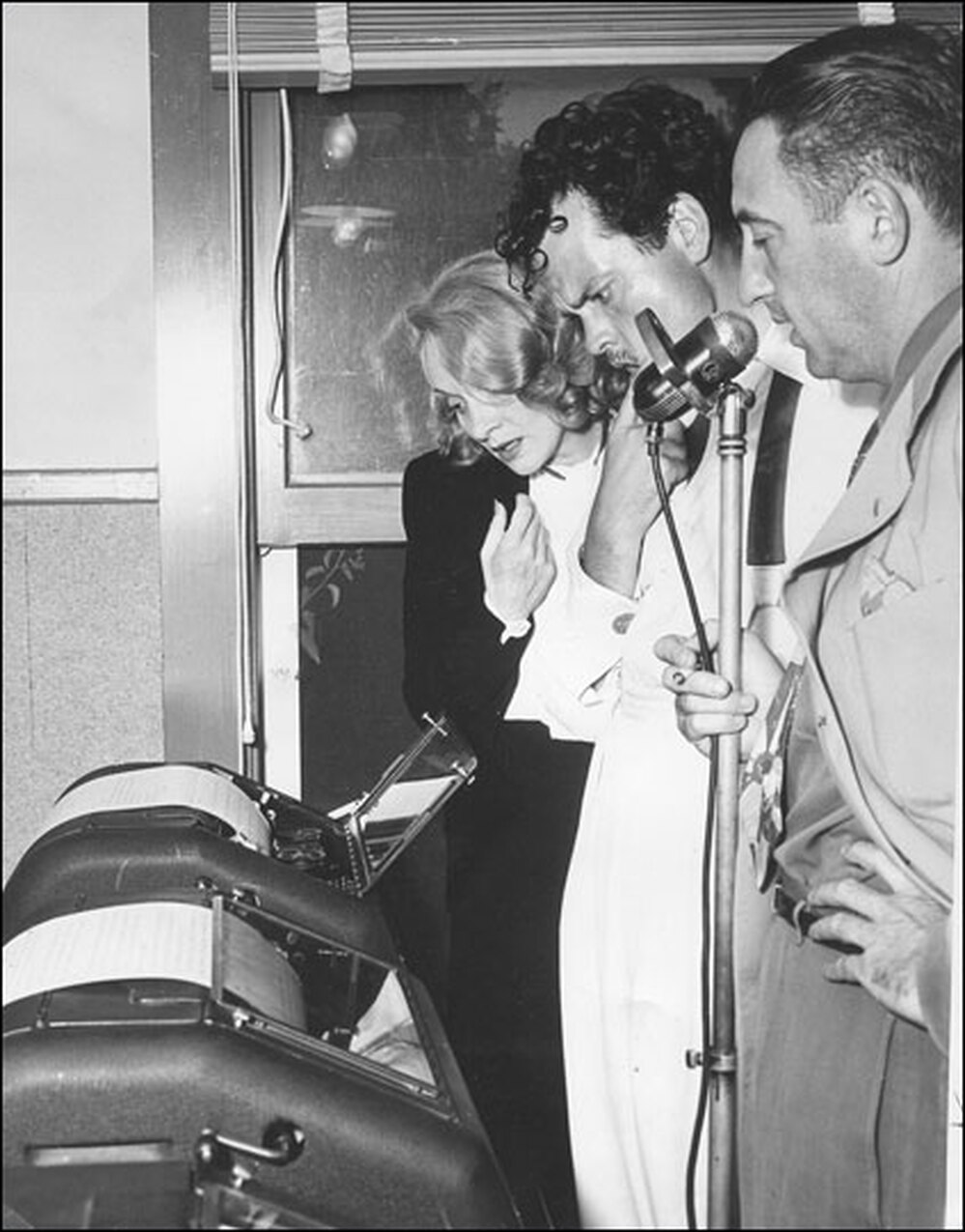 Marlene Dietrich, Orson Welles and Sam Balter
