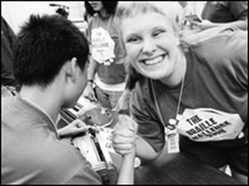 Megan Bening Arm Wrestles