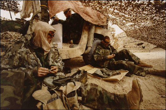 Sgt. Rudy Reyes and Sgt. Shawn Patrick Cross Border