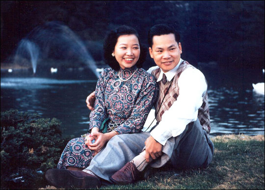Carol Lin's mother and father
