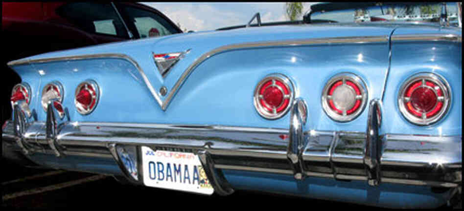 Obamaa Parked in Front of Starbucks, Credit: Steve Proffitt/NPR Obamaa Parked in Front of Starbucks, Credit: Steve Proffitt/NPR