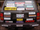 Bumper Sticker Car Bumper Sticker Car