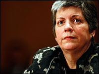Homeland Security Secretary Janet Napolitano.