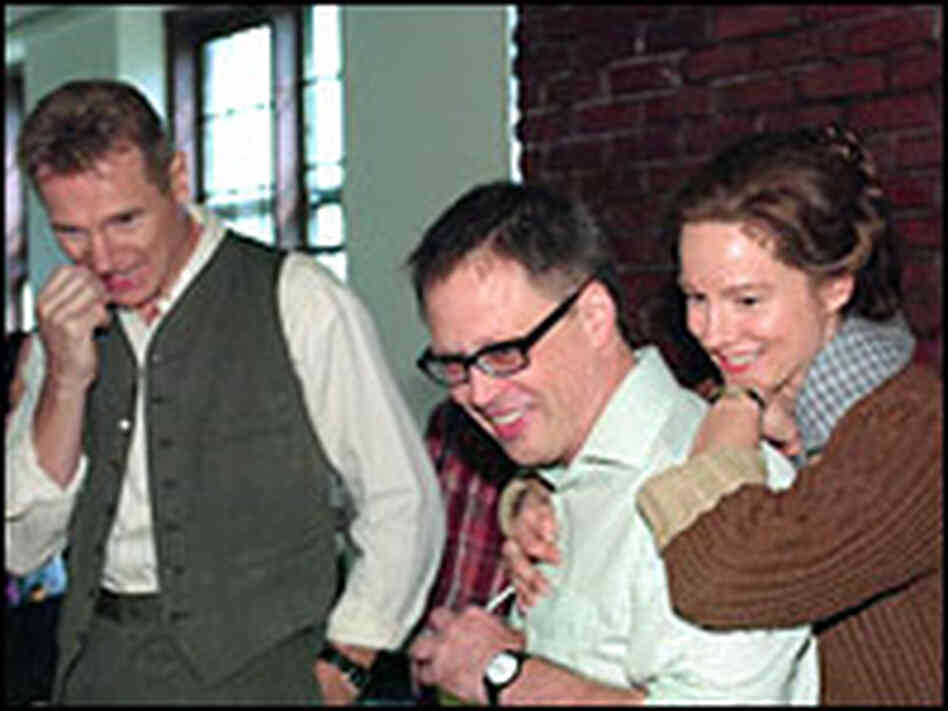 Liam Neeson, director Bill Condon and Laura Linney. Credit: Camera 5 Liam Neeson, director Bill Condon and Laura Linney. Credit: Camera 5