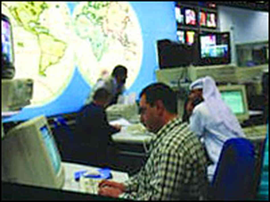 Detail of the cover of Hugh Miles' 'Al-Jazeera' Detail of the cover of Hugh Miles' 'Al-Jazeera'
