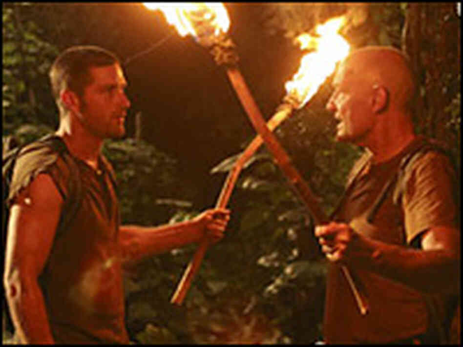 On the island: Matthew Fox as Jack and Terry O'Quinn, right, as Locke. On the island: Matthew Fox as Jack and Terry O'Quinn, right, as Locke.