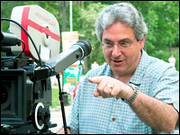 Harold Ramis on the set.