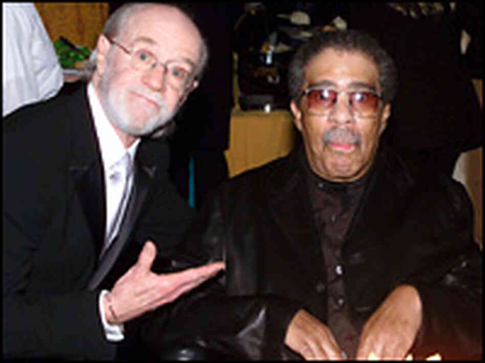 Richard Pryor and George Carlin (left) posed for a photo. Richard Pryor and George Carlin (left) posed for a photo.