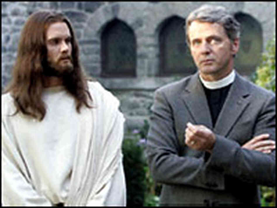 Daniel Webster (Aidan Quinn), right, has an encounter with Jesus (Garret Dillahunt). Daniel Webster (Aidan Quinn), right, has an encounter with Jesus (Garret Dillahunt).