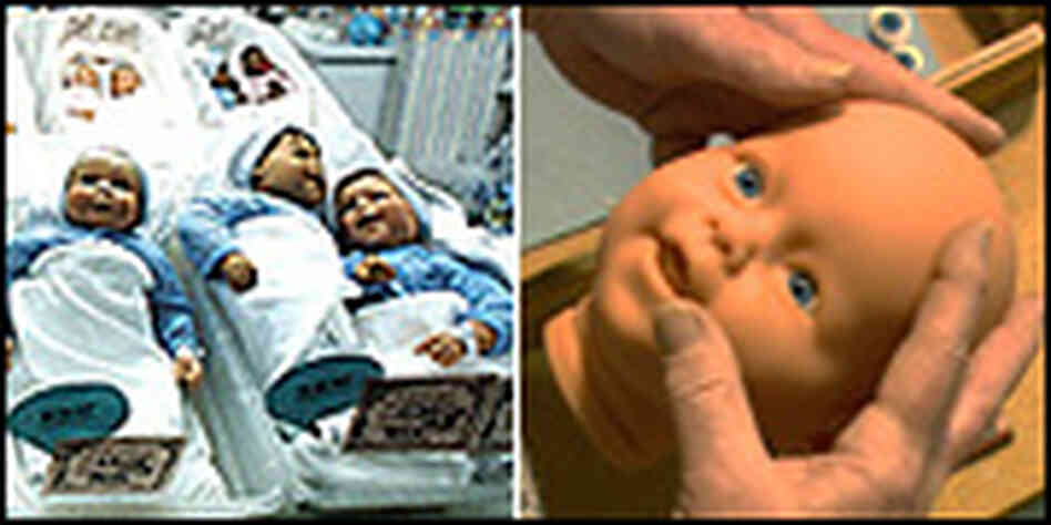 Baby on board: The "nursery" of the actual Lee Middleton Co., left; and a doll in 'Bubble' Baby on board: The "nursery" of the actual Lee Middleton Co., left; and a doll in 'Bubble'