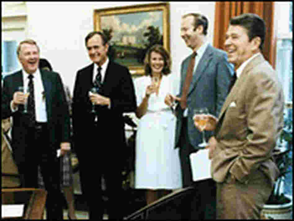 On July 29, 1981, President Reagan and his staff celebrated approval of a tax overhaul.