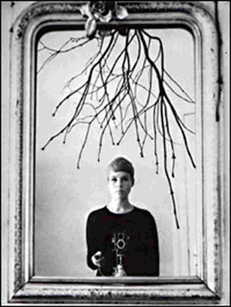 Astrid Kirchherr, shooting a self-portrait in the mirror Astrid Kirchherr, shooting a self-portrait in the mirror