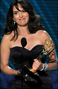 Tina Fey won an Emmy Award for outstanding lead actress in a comedy series for her role as Liz Lemon on <em>30 Rock</em>.