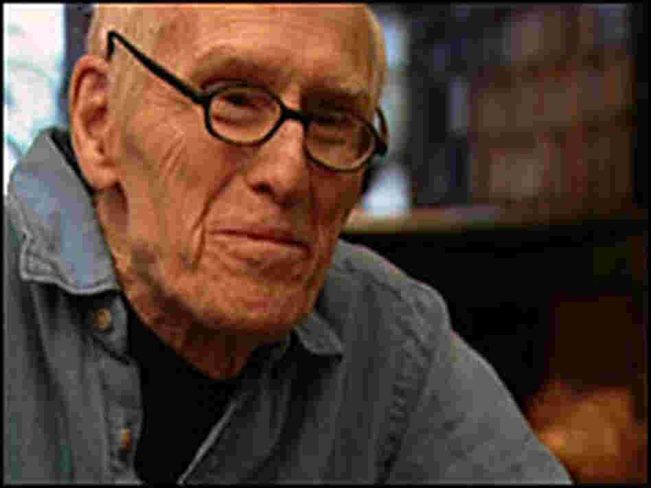 Barney Rosset at home in New York