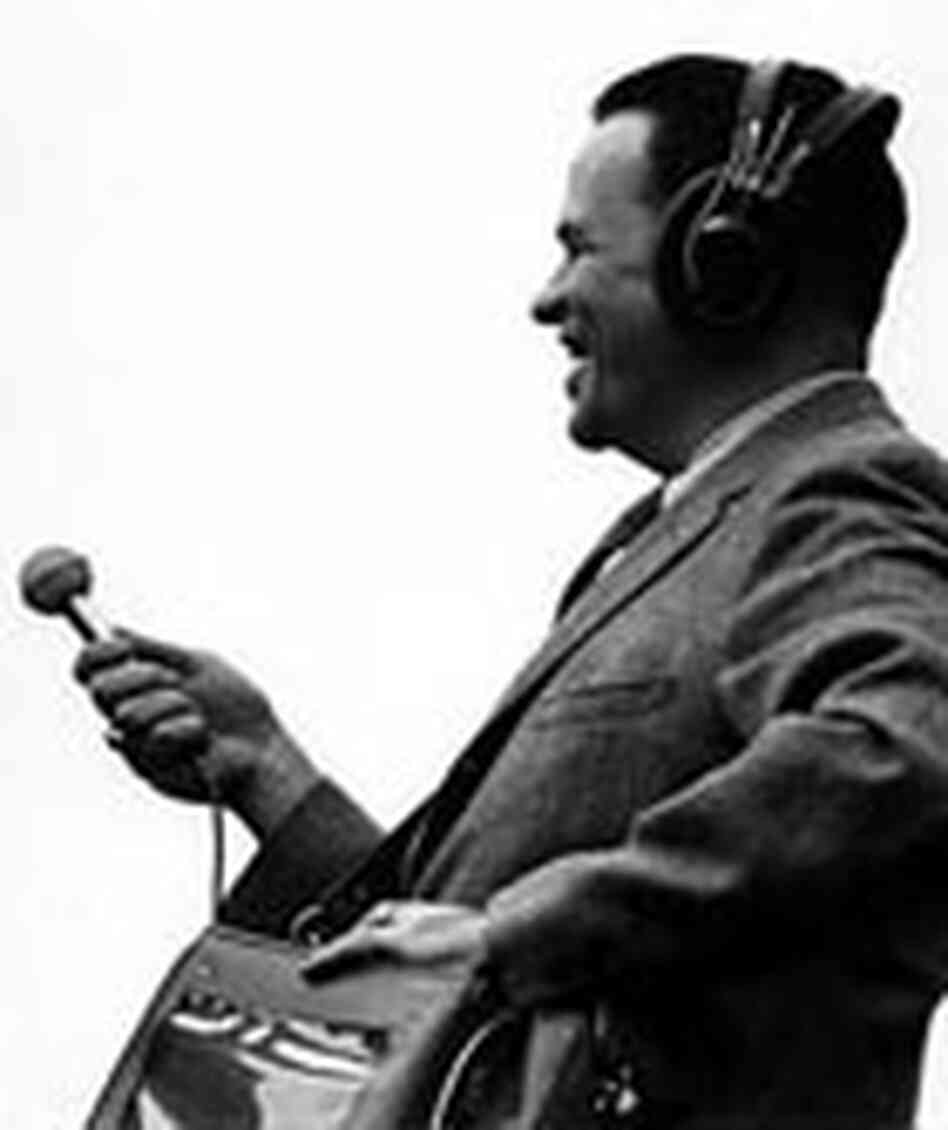 Tony Schwartz with his microphone out and hi tape recorder by his side, New York City, 1962. Tony Schwartz with his microphone out and hi tape recorder by his side, New York City, 1962.
