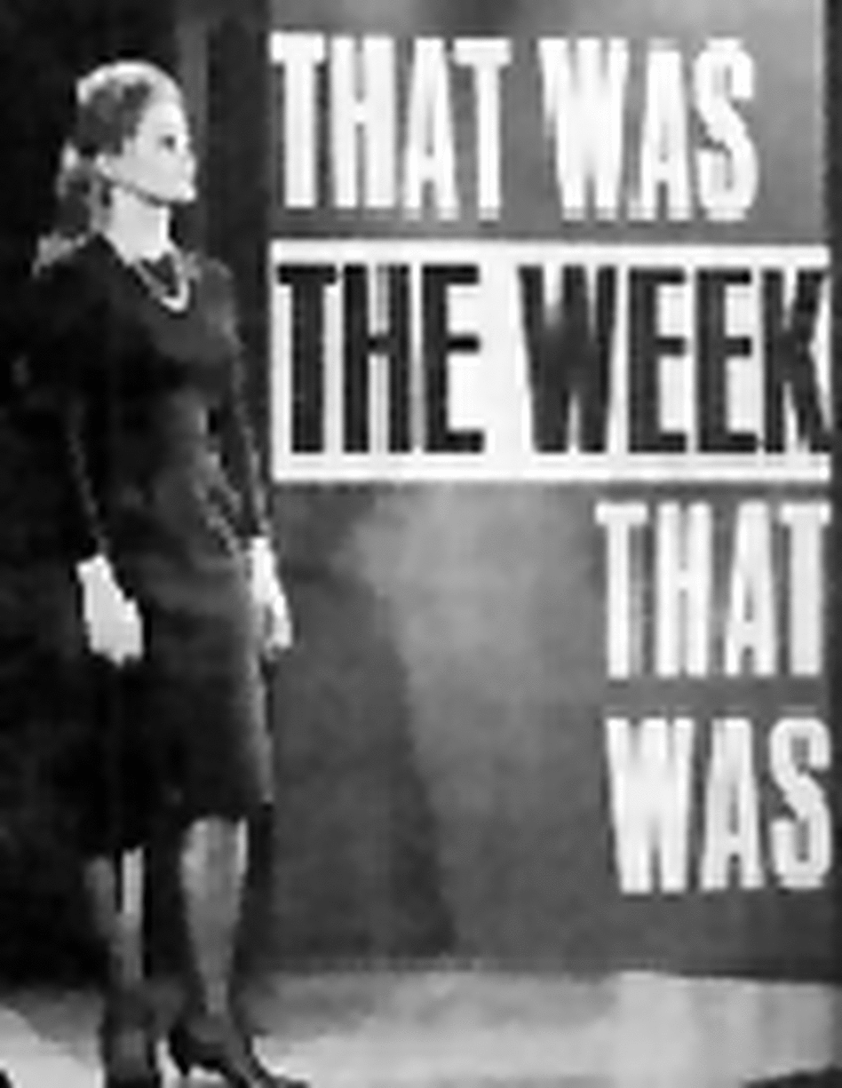 Actress during broadcasting of This Was the Week that Was. Actress during broadcasting of This Was the Week that Was.