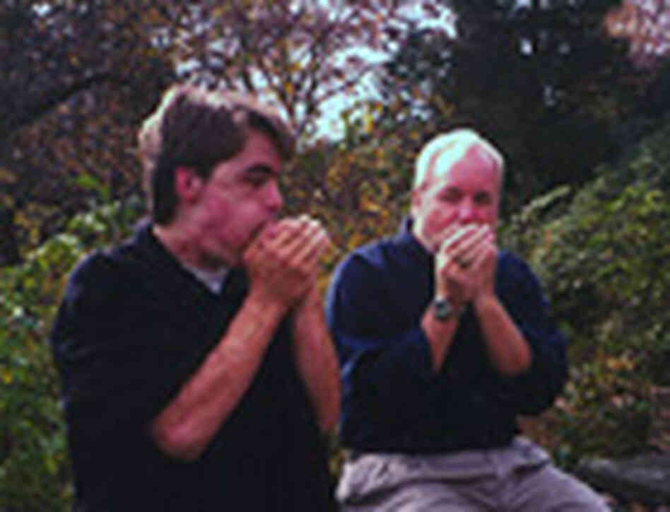 Brent's father Don trying to teach Brent how to do the Loon Call Brent's father Don trying to teach Brent how to do the Loon Call