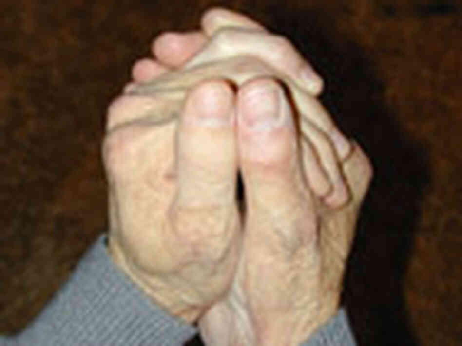 Hands together looking airtight Hands together looking airtight