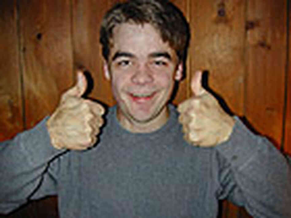 Brent flashes a thumbs up Brent flashes a thumbs up