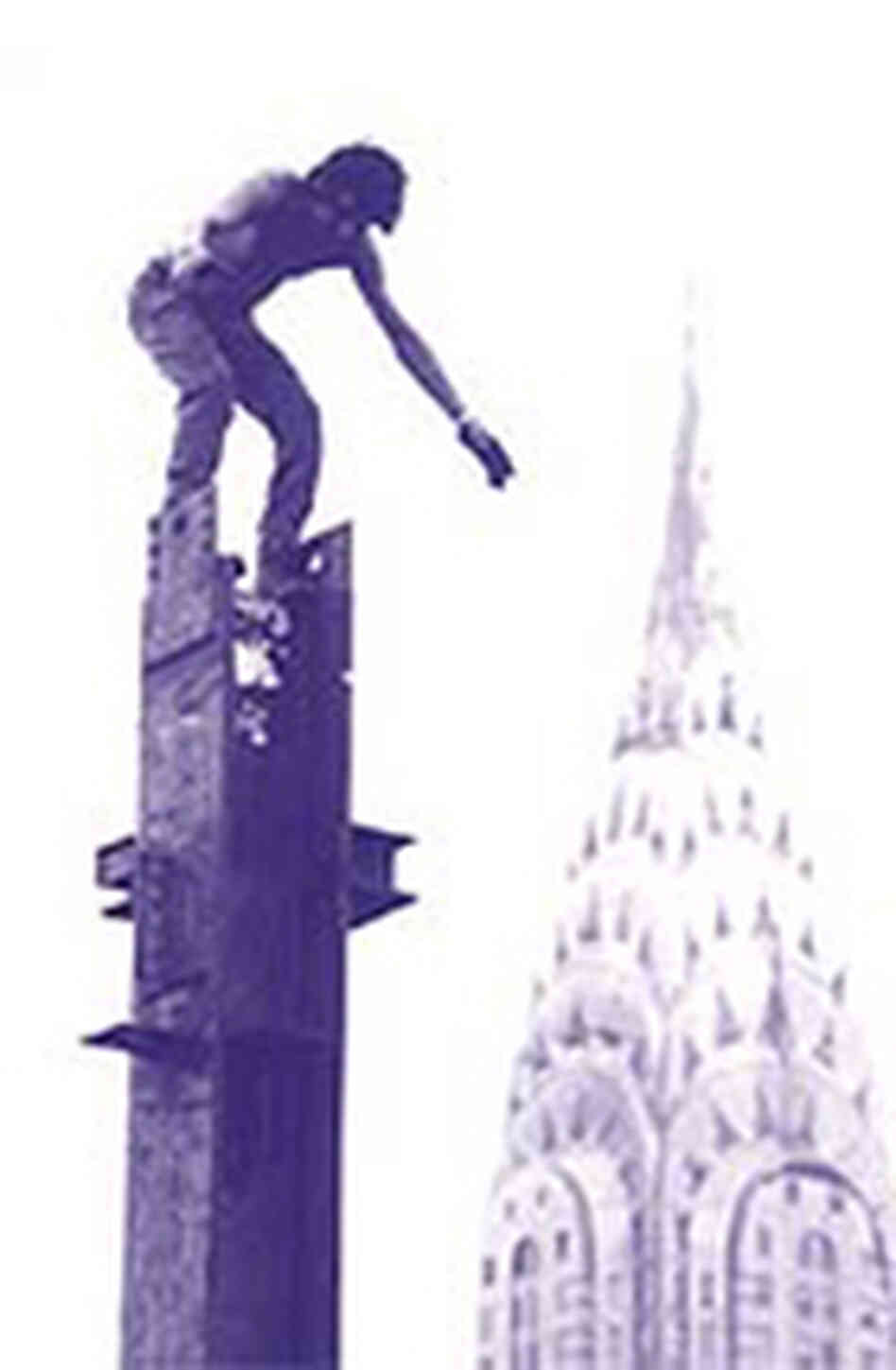 Mohawk ironworker at the top of a girder, working on a Park Avenue skyscraper, 1970. Mohawk ironworker at the top of a girder, working on a Park Avenue skyscraper, 1970.