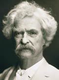 Mark Twain, 1907. Photo courtesy The Mark Twain House, Hartford, Conn.