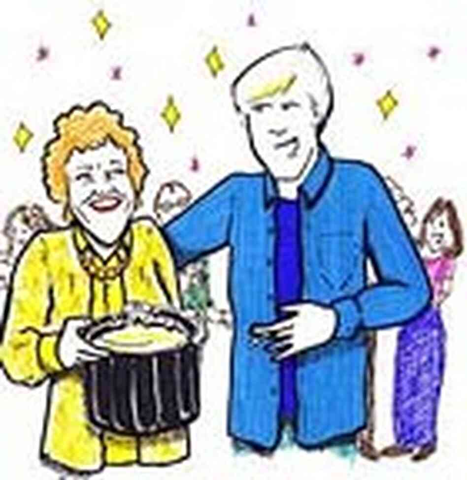 Bob Edwards and Julia Child Bob Edwards and Julia Child