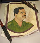 Painting of Saddam Hussein