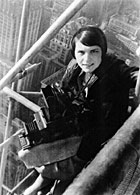 'Margaret Bourke-White on Roof in Cleveland'