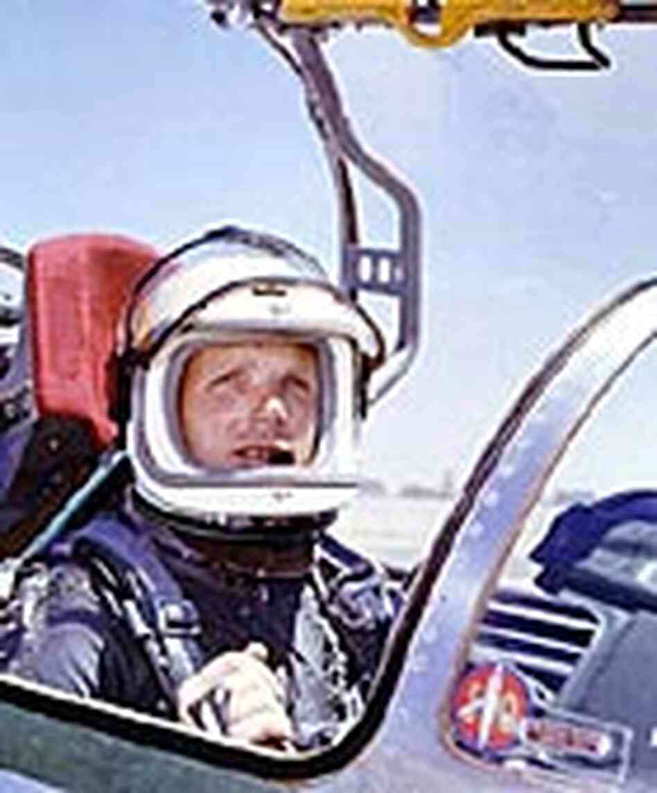 Capt. Iven Kincheloe, in the cockpit of an F-104 fighter. Capt. Iven Kincheloe, in the cockpit of an F-104 fighter.