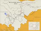 Map of the Wulsins' 1923 Journey