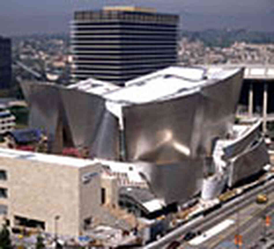 Walt Disney Concert Hall, as seen from the southeast. Walt Disney Concert Hall, as seen from the southeast.