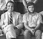 Joe Palca, right, and Howard Roffwarg in 1971.