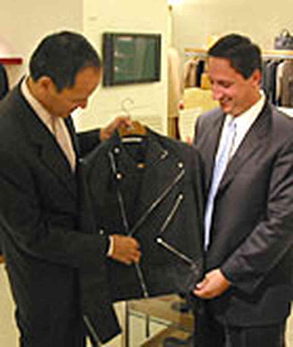 Hermes' North American CEO Robert Chavez and attorney Joseph Giaconda Hermes' North American CEO Robert Chavez and attorney Joseph Giaconda