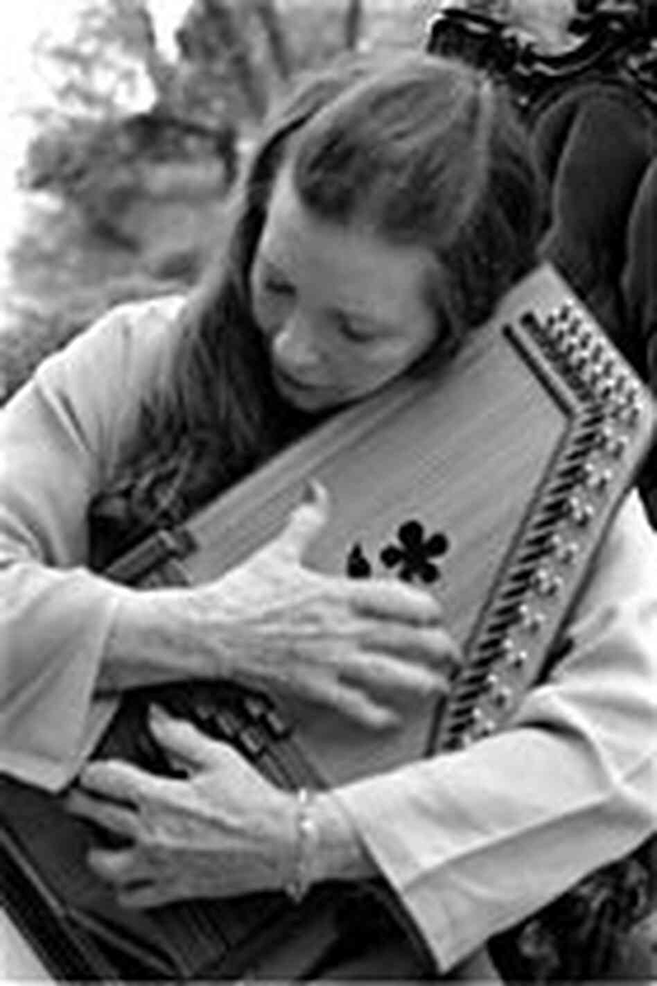 June Carter Cash, playing autoharp June Carter Cash, playing autoharp