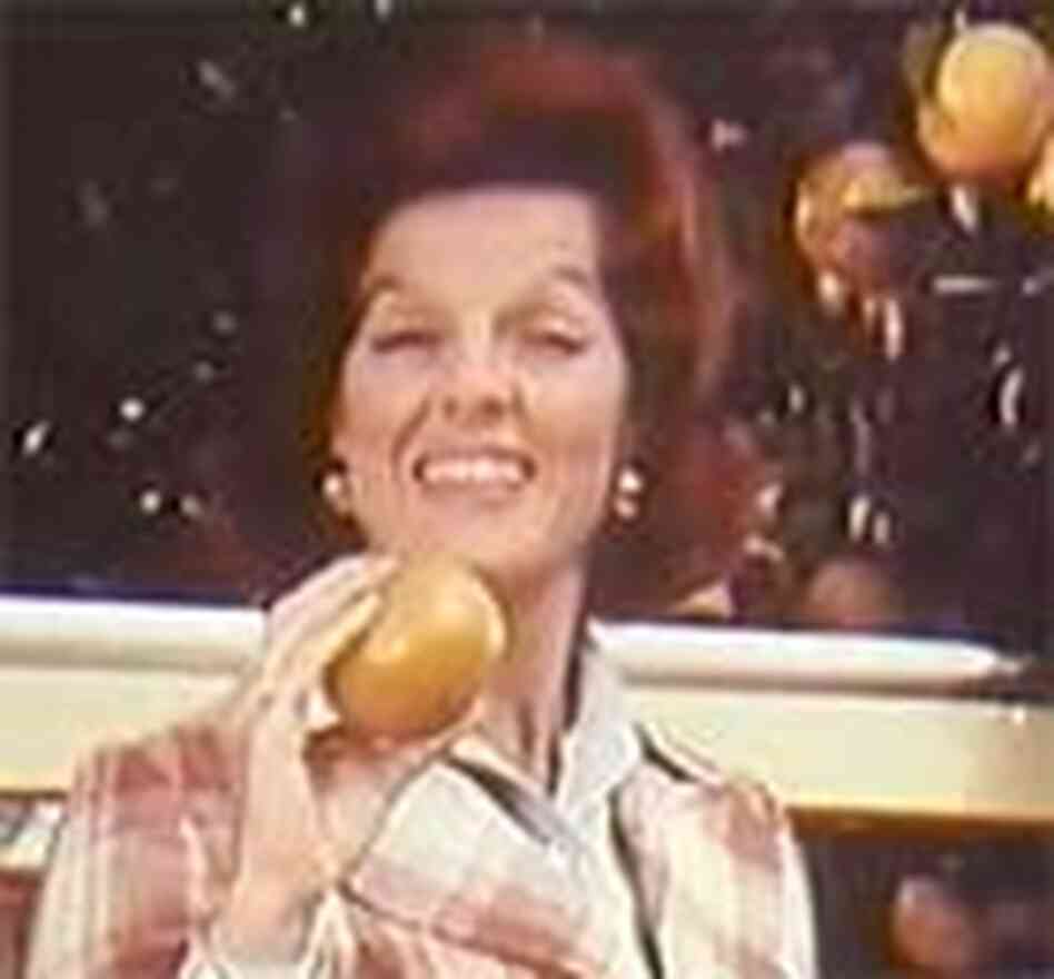 Still image from Anita Bryant orange juice commercial Still image from Anita Bryant orange juice commercial