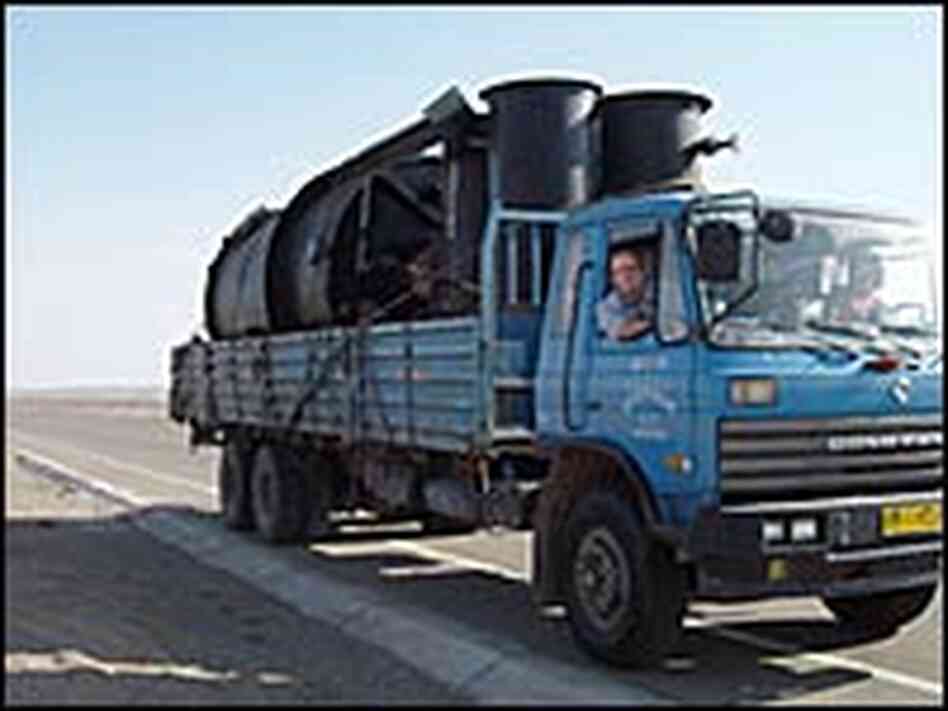 NPR's Rob Gifford hitches a ride with a truck driver across the Gobi Desert. NPR's Rob Gifford hitches a ride with a truck driver across the Gobi Desert.