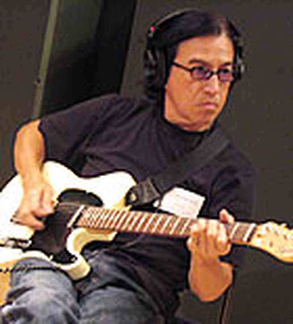 Band member Louie Perez, in the studio. Band member Louie Perez, in the studio.