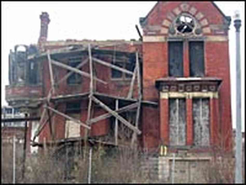 An abandoned building slated for demolition in Detroit. An abandoned building slated for demolition in Detroit.
