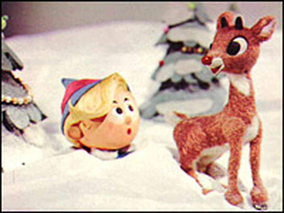 Another setback for the misfits: Hermey the elf, left, with Rudolph. Another setback for the misfits: Hermey the elf, left, with Rudolph.
