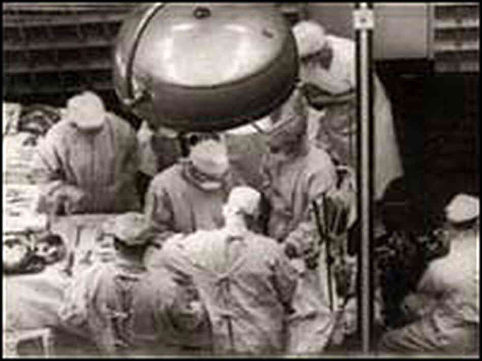 Dr. Joseph Murray performs the first organ transplant. Dr. Joseph Murray performs the first organ transplant.