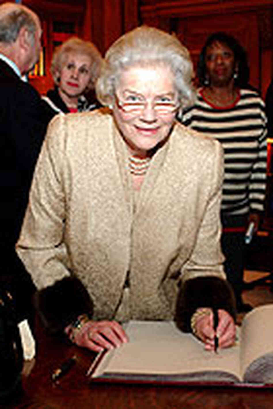 Lady Mary Soames, Churchill's youngest and only surviving child, at the opening of the Library of Co Lady Mary Soames, Churchill's youngest and only surviving child, at the opening of the Library of Co