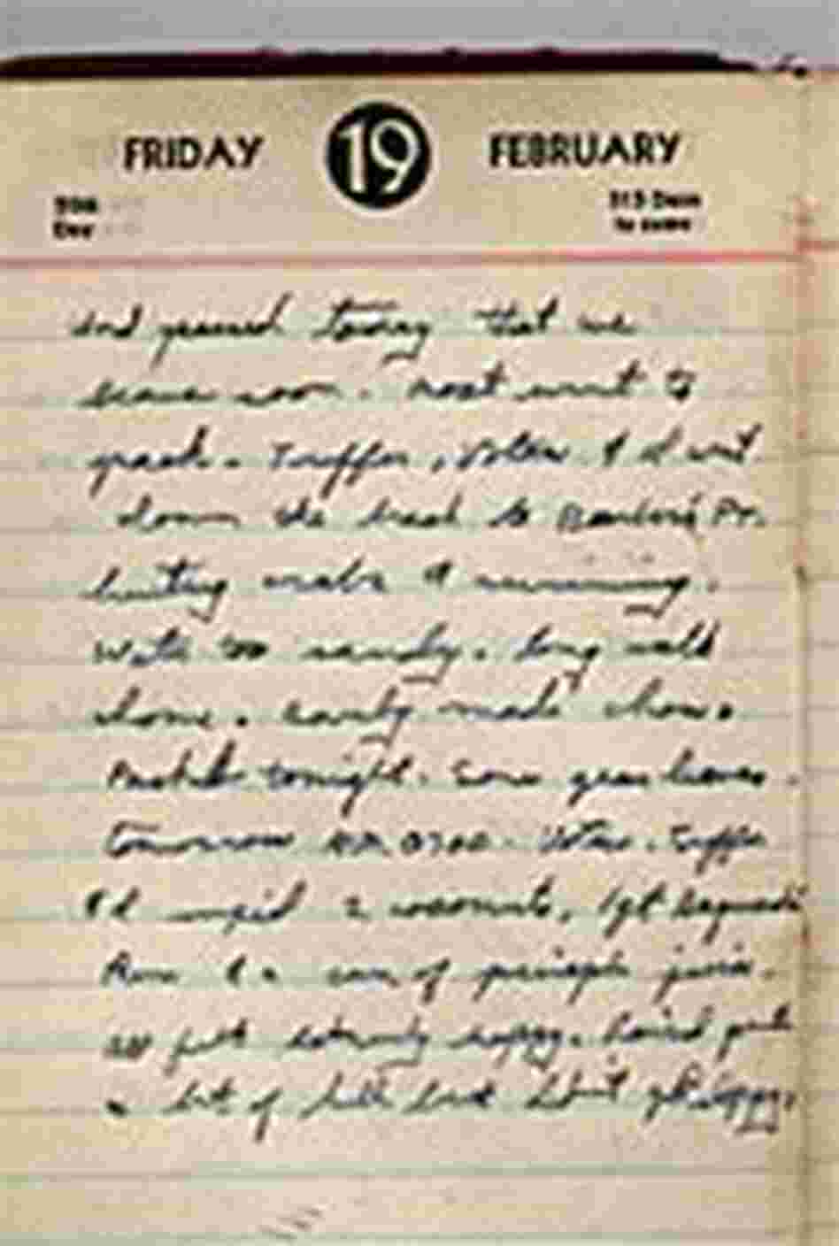 Diary entry