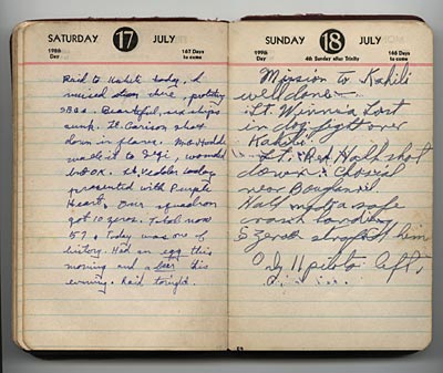 July 17-18, 1943, diary entries