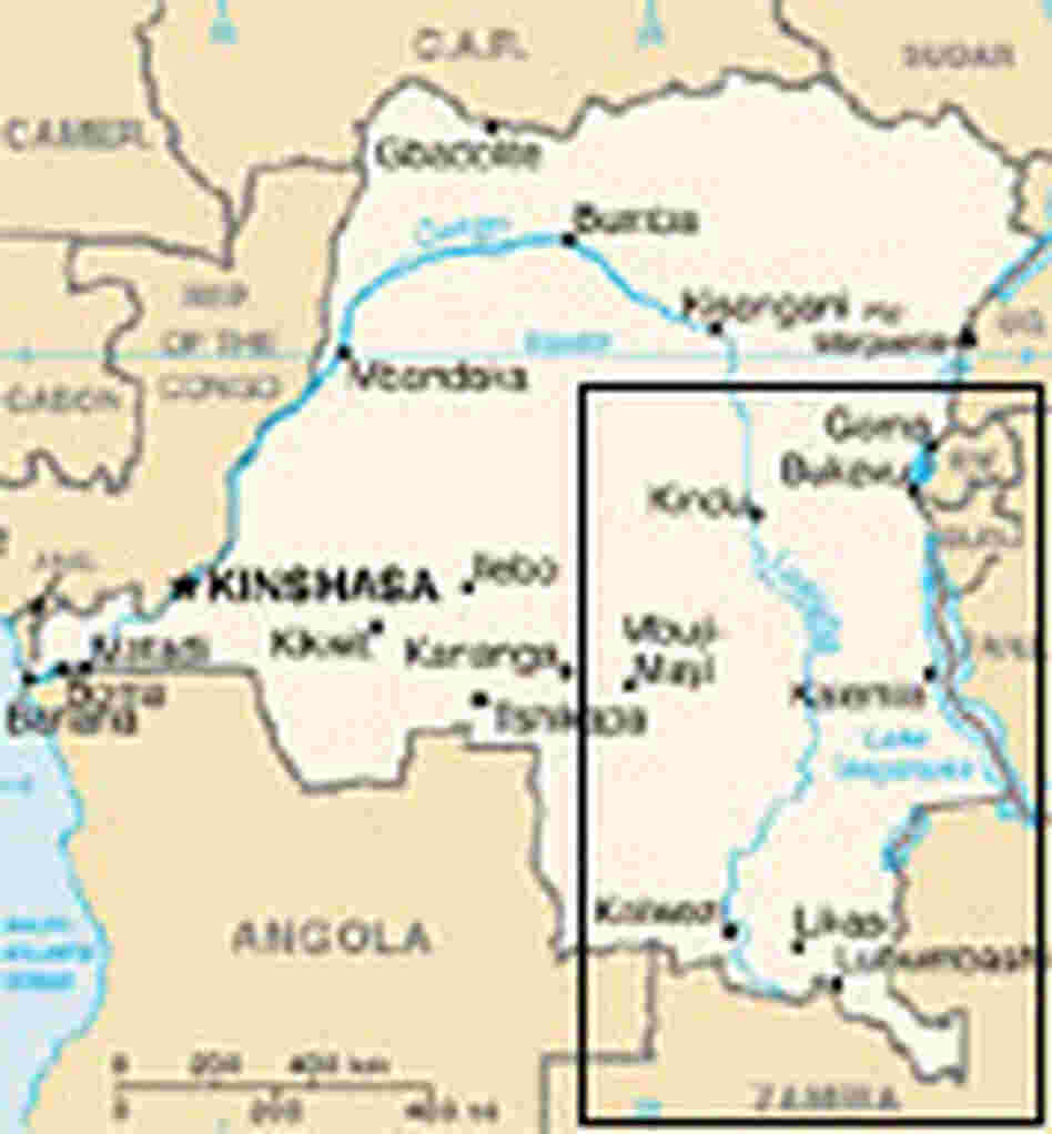 Democratic Republic of Congo map